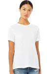 Bella+canvas Womens Relaxed Fit Heather Cvc Tee In Multi