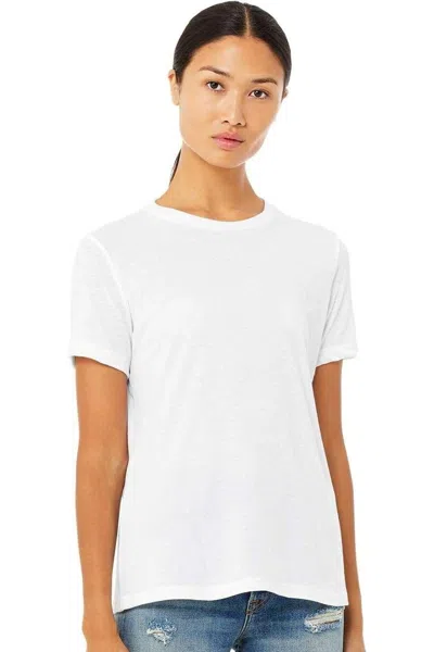 Bella+canvas Womens Relaxed Fit Heather Cvc Tee In Multi