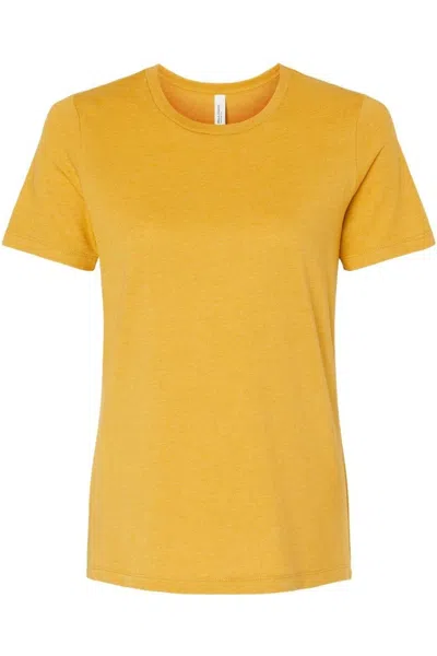 Bella+canvas Womens Relaxed Fit Heather Cvc Tee In Multi