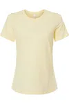 Bella+canvas Womens Relaxed Fit Heather Cvc Tee In Multi