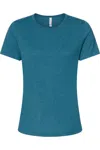 Bella+canvas Womens Relaxed Fit Heather Cvc Tee In Multi