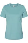 Bella+canvas Womens Relaxed Fit Heather Cvc Tee In Multi