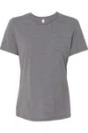 Bella+canvas Womens Relaxed Fit Triblend Tee In Grey