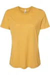 Bella+canvas Womens Relaxed Fit Heather Cvc Tee In Multi