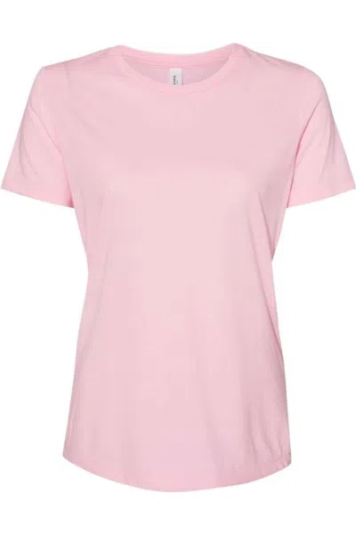 Bella+canvas Womens Relaxed Fit Triblend Tee In Pink