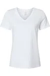 Bella+canvas Women´s Relaxed Heather Cvc V-neck Tee In Multi