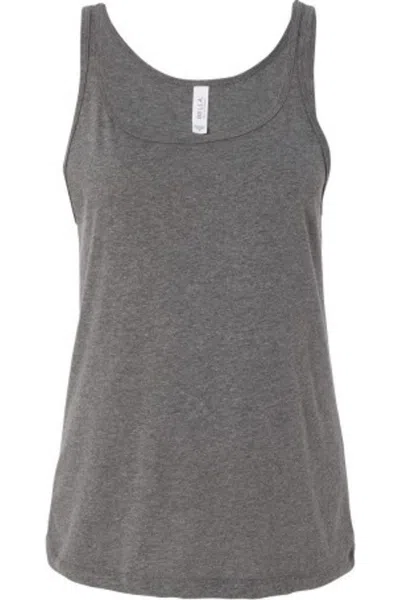 Bella+canvas Womens Relaxed Jersey Tank In Grey