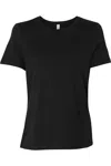 Bella+canvas Womens Relaxed Jersey Tee In Black