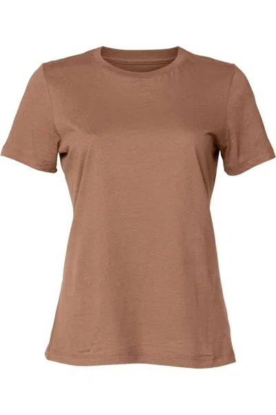 Bella+canvas Womens Relaxed Jersey Tee In Brown