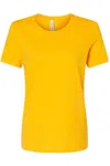 Bella+canvas Womens Relaxed Jersey Tee In Gold
