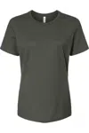 Bella+canvas Womens Relaxed Jersey Tee In Green