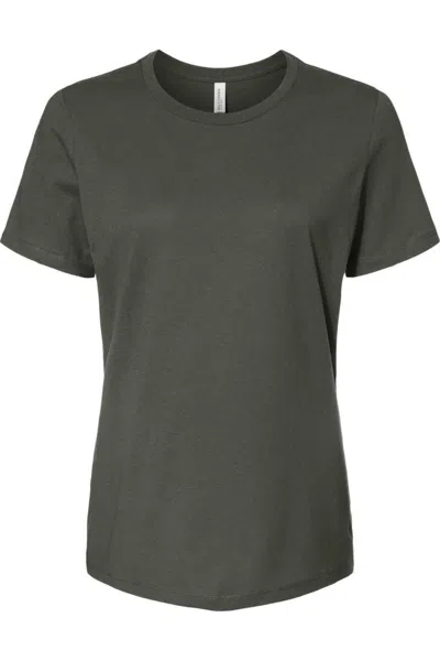 Bella+canvas Womens Relaxed Jersey Tee In Green