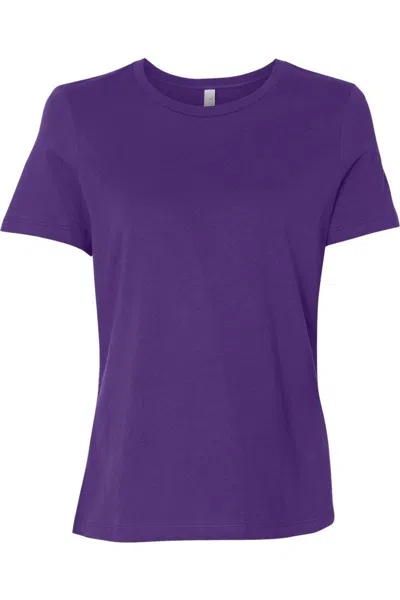 Bella+canvas Womens Relaxed Jersey Tee In Purple