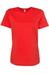 Bella+canvas Womens Relaxed Jersey Tee In Red