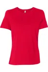 Bella+canvas Womens Relaxed Jersey Tee In Red