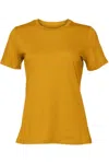 Bella+canvas Womens Relaxed Jersey Tee In Yellow