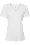 Bella+canvas Women´s Relaxed Triblend Short Sleeve V-neck Tee In Multi
