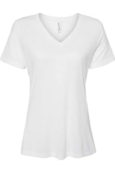 Bella+canvas Women´s Relaxed Triblend Short Sleeve V-neck Tee In Multi