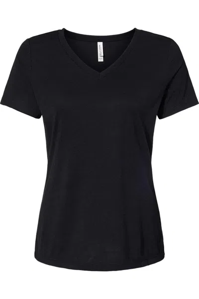 Bella+canvas Women´s Relaxed Triblend Short Sleeve V-neck Tee In Multi