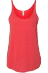 Bella+canvas Women´s Slouchy Tank In Red