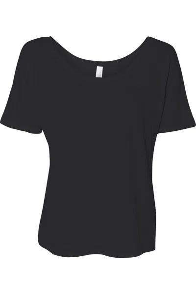 Bella+canvas Womens Slouchy Tee In Black