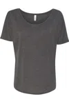 Bella+canvas Womens Slouchy Tee In Gray