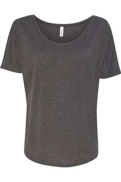 Bella+canvas Womens Slouchy Tee In Gray