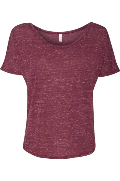 Bella+canvas Womens Slouchy Tee In Red
