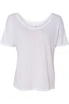 Bella+canvas Womens Slouchy Tee In White