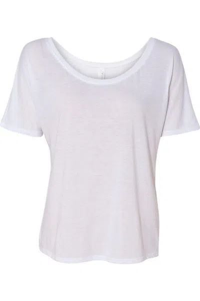 Bella+canvas Womens Slouchy Tee In White