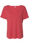 Bella+canvas Womens Slouchy V-neck Tee In Pink