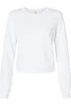 Bella+canvas Women´s Sponge Fleece Classic Crewneck Sweatshirt In White