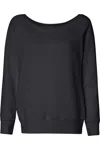 Bella+canvas Womens Sponge Fleece Wide Neck Sweatshirt In Multi