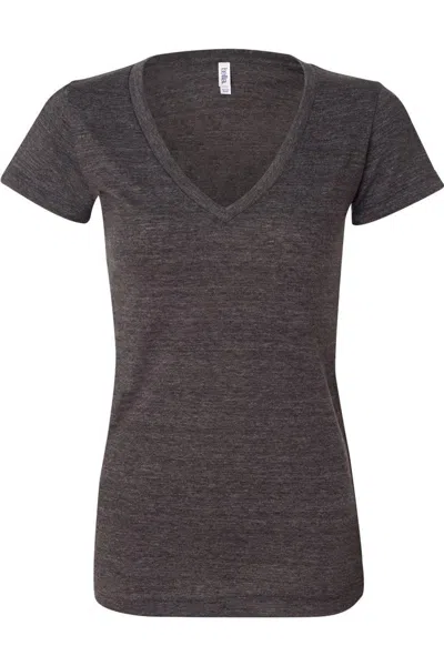 Bella+canvas Womens Triblend Deep V-neck Tee In Multi