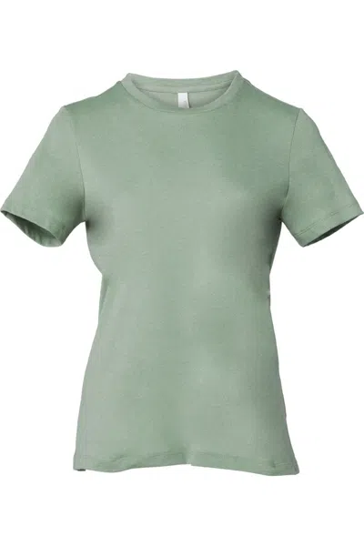 Bella+canvas Bella + Canvas Womens/ladies Heather Jersey Relaxed Fit T-shirt In Green
