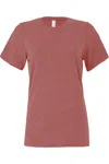 Bella+canvas Bella + Canvas Womens/ladies Heather Jersey Relaxed Fit T-shirt In Multi