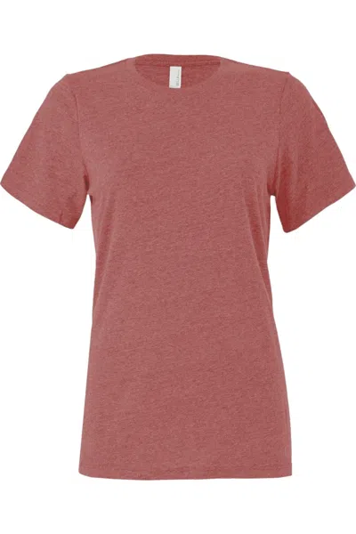 Bella+canvas Bella + Canvas Womens/ladies Heather Jersey Relaxed Fit T-shirt In Multi