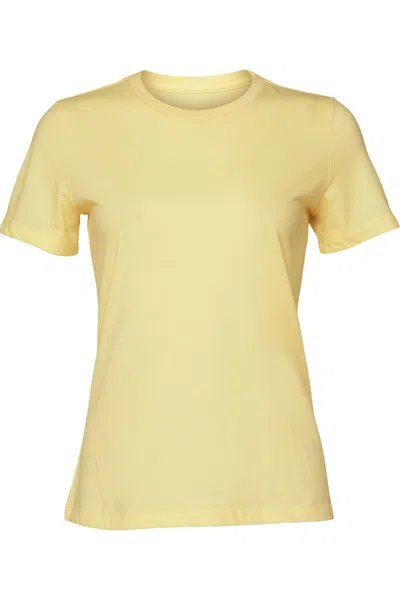 Bella+canvas Bella + Canvas Womens/ladies Heather Jersey Relaxed Fit T-shirt In White