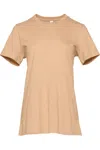 Bella+canvas Bella + Canvas Womens/ladies Jersey Short-sleeved T-shirt In Beige