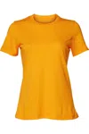 Bella+canvas Bella + Canvas Womens/ladies Jersey Short-sleeved T-shirt In Gold