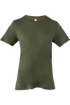 Bella+canvas Bella + Canvas Womens/ladies Jersey Short-sleeved T-shirt In Green