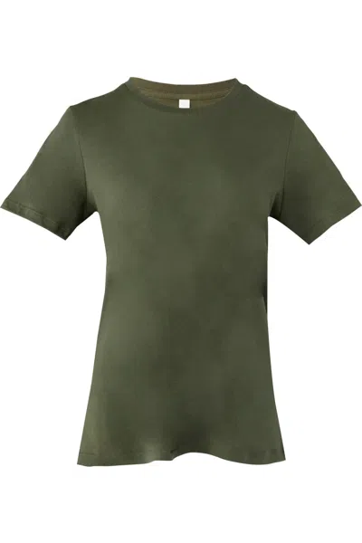 Bella+canvas Bella + Canvas Womens/ladies Jersey Short-sleeved T-shirt In Green