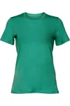 Bella+canvas Bella + Canvas Womens/ladies Jersey Short-sleeved T-shirt In Green