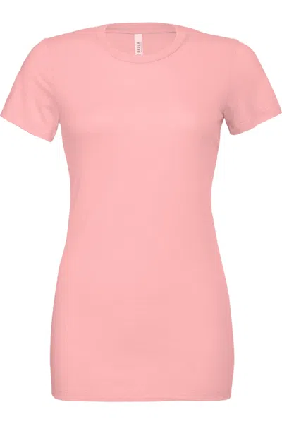 Bella+canvas Bella + Canvas Womens/ladies Jersey Short-sleeved T-shirt In Pink