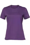 Bella+canvas Bella + Canvas Womens/ladies Jersey Short-sleeved T-shirt In Purple