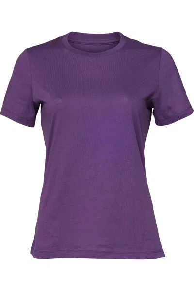Bella+canvas Bella + Canvas Womens/ladies Jersey Short-sleeved T-shirt In Purple