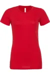 Bella+canvas Bella + Canvas Womens/ladies Jersey Short-sleeved T-shirt In Red