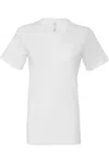 Bella+canvas Bella + Canvas Womens/ladies Jersey Short-sleeved T-shirt In White