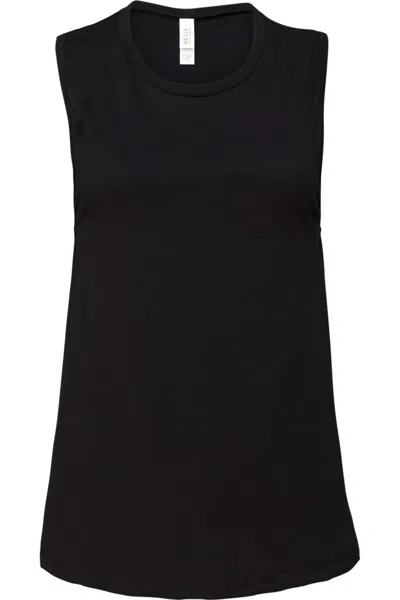 Bella+canvas Bella + Canvas Womens/ladies Muscle Jersey Tank Top In Black