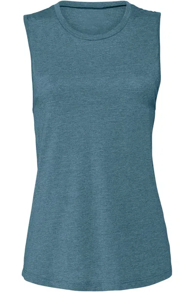 Bella+canvas Bella + Canvas Womens/ladies Muscle Jersey Tank Top In Green
